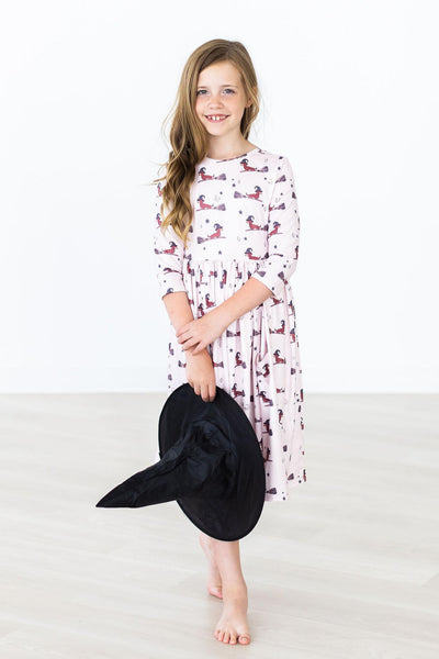 Mila & Rose:  Happy Howl-oween Pocket Twirl Dress SHIPS SEPARATELY
