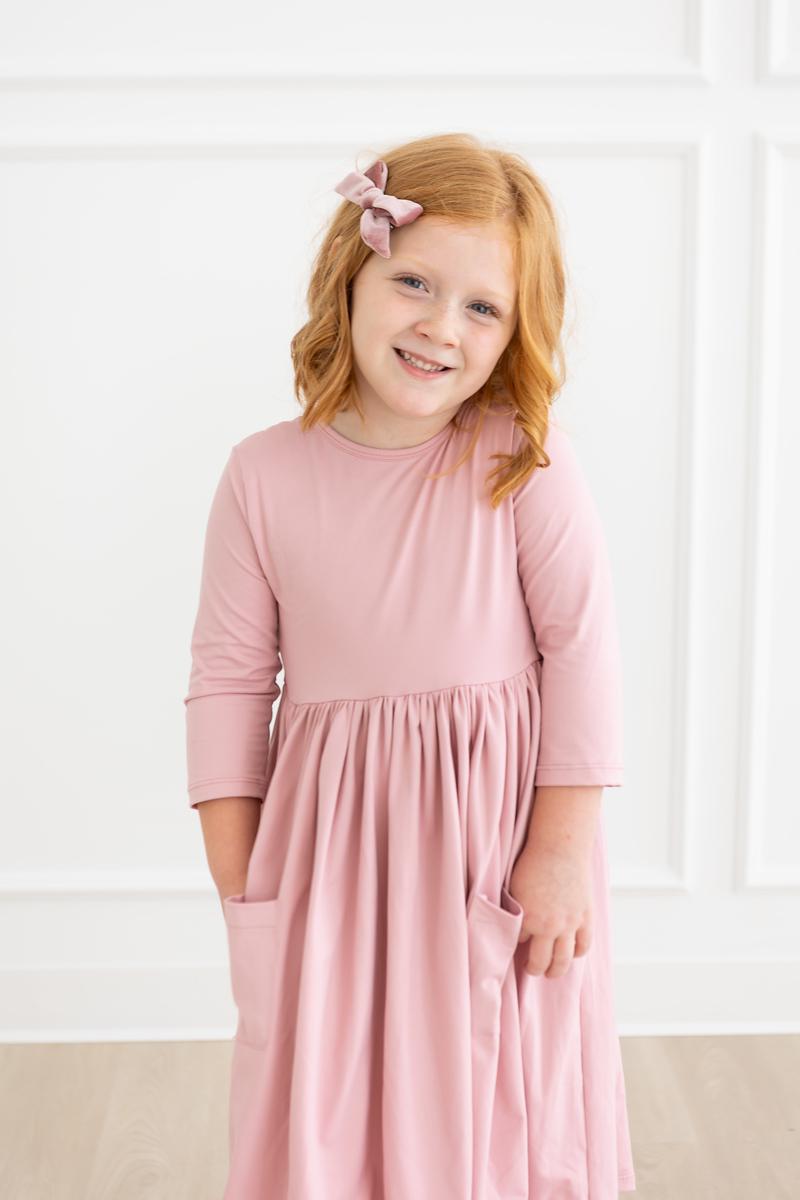 Mila & Rose:  Vintage Pink Pocket Twirl Dress SHIPS SEPARATELY