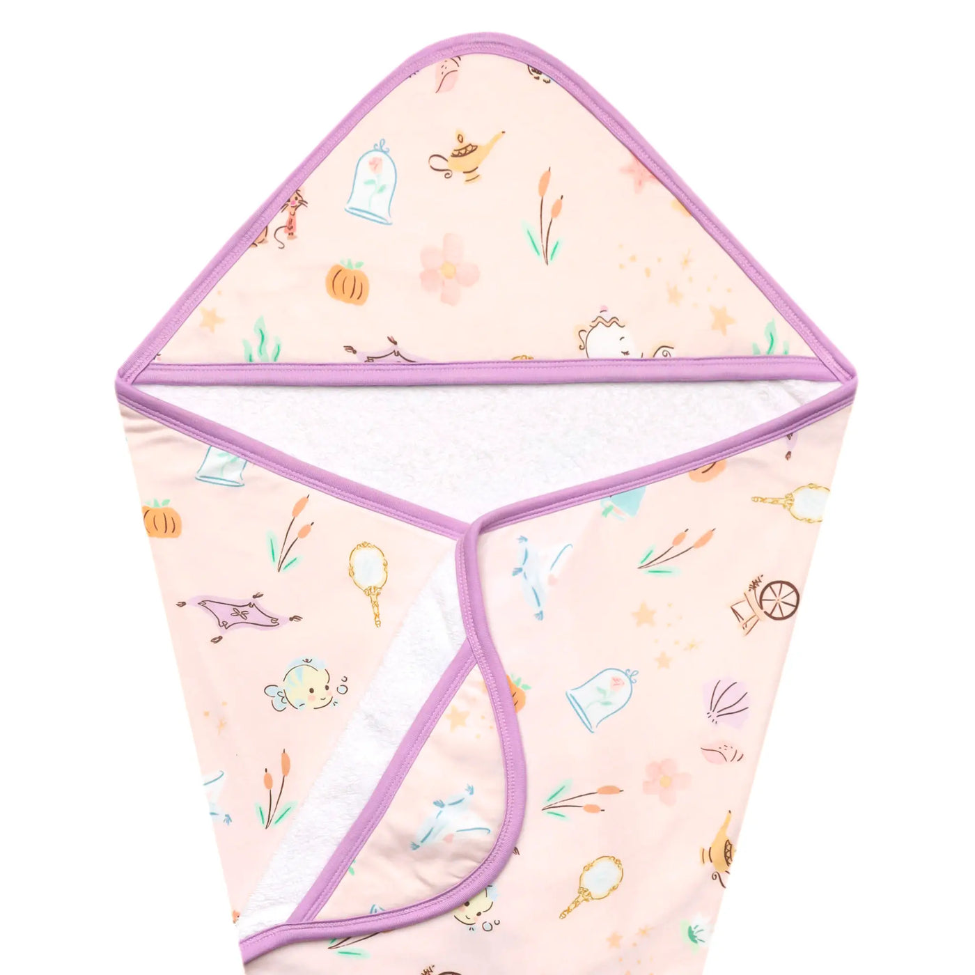 Copper Pearl Enchanted Friends Premium Knit Hooded Towel (33x33)