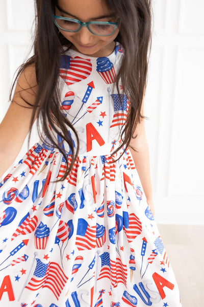 Mila & Rose:  Party in the USA Tank Twirl Dress SHIPS SEPARATELY
