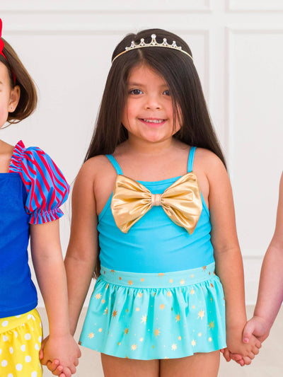 RuffleButts One Piece Swimsuit: Genie Princess