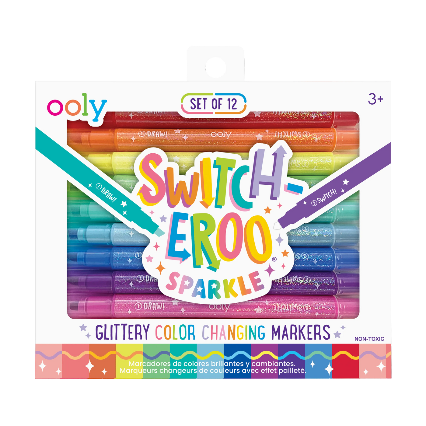 OOLY: Switch-Eroo Sparkle Glittery Color Changing Markers