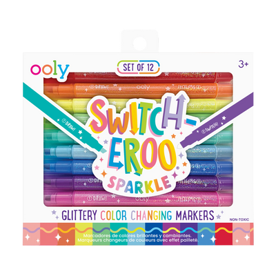 OOLY: Switch-Eroo Sparkle Glittery Color Changing Markers