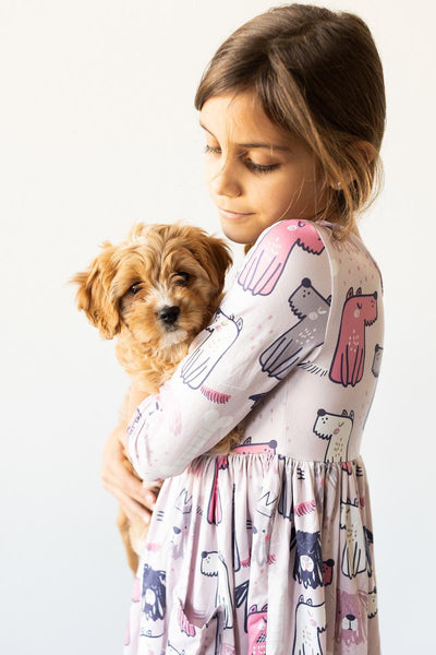 Mila & Rose:  Puppy Party Pocket Twirl Dress SHIPS SEPARATELY