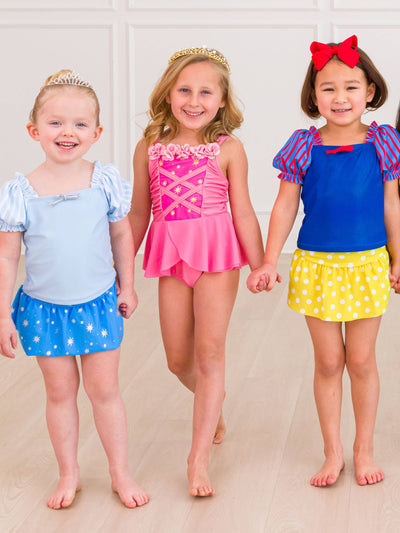 RuffleButts One Piece Swimsuit: Sleeping Princess