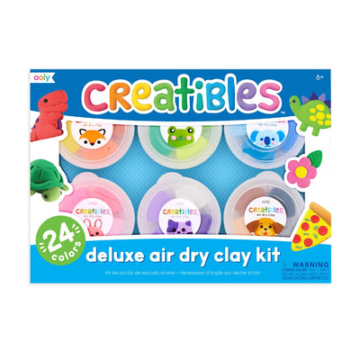 OOLY Creatibles D.I.Y. Air-Dry Clays Kit (24 Colors)
