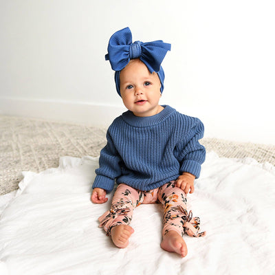 Gigi and Max Sweater: Steel Blue