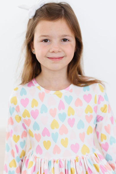 Mila & Rose:  Sweetheart 3/4 Sleeve Pocket Twirl Dress SHIPS SEPARATELY