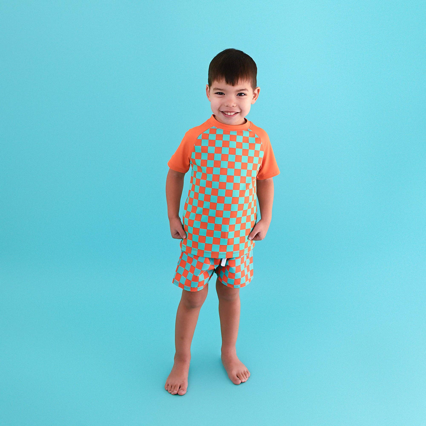 Gigi and Max Swim Shorts: Spencer Checks