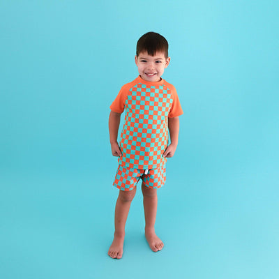 Gigi and Max Swim Shorts: Spencer Checks