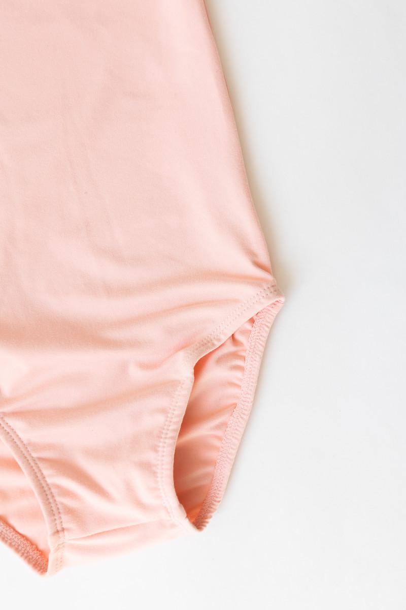 Mila & Rose:  Peach S/S Flutter Sleeve Leotard SHIPS SEPARATELY