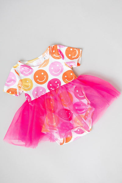 Mila & Rose:  Don't Worry, Be Hippy Tutu Bodysuit SHIPS SEPARATELY