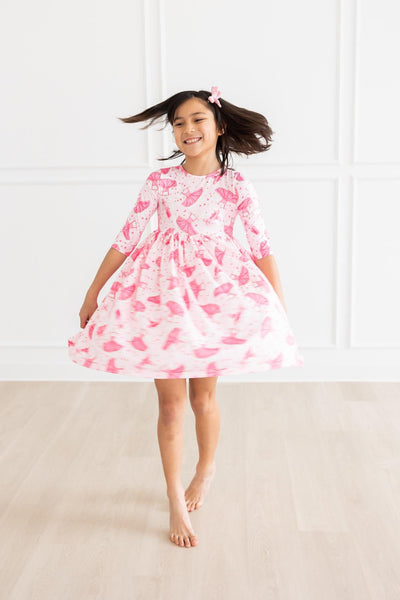Mila & Rose:  Pirouette 3/4 Sleeve Pocket Twirl Dress SHIPS SEPARATELY
