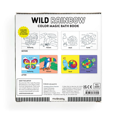 Mudpuppy: Wild Rainbow Color Magic Bath Book
