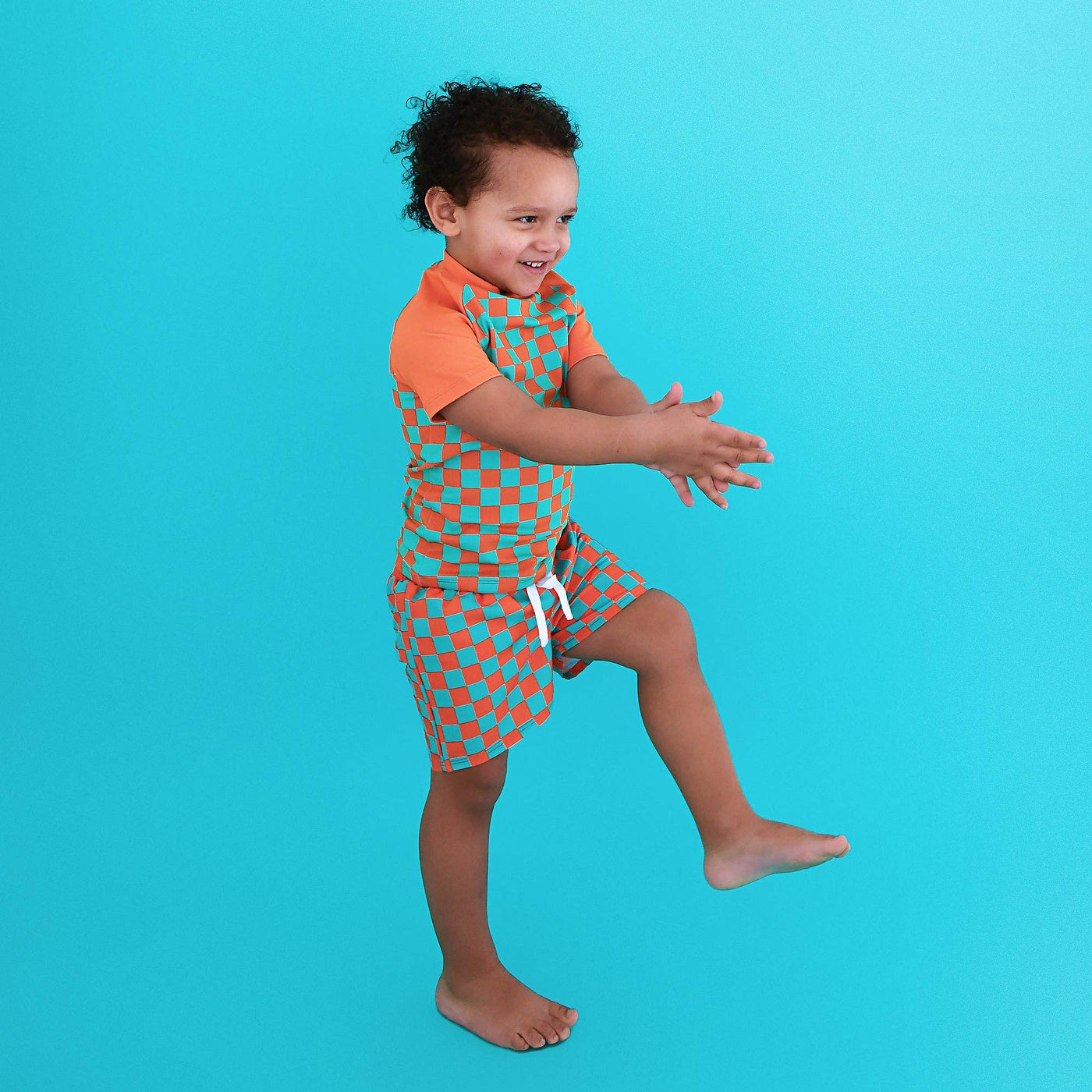 Gigi and Max Swim Shorts: Spencer Checks