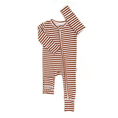 Gigi and Max Ribbed Zip Sleeper: Chase Brown