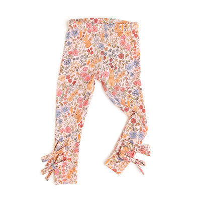 Gigi and Max: Meadow Floral Bunny Bow Leggings