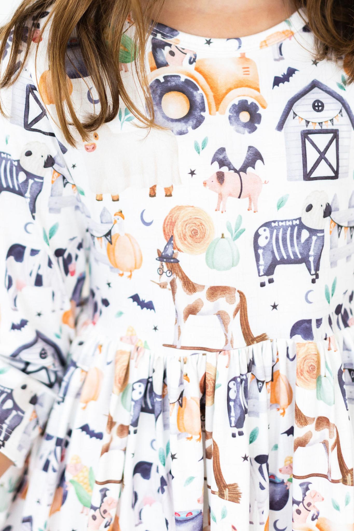Mila & Rose:  Stay Spooky Pocket Twirl Dress SHIPS SEPARATELY