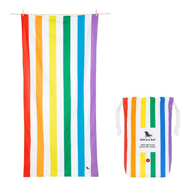 Dock & Bay Quick Dry Towel: Rainbow Skies