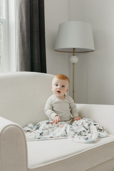 Copper Pearl Swaddle Blanket: Jo