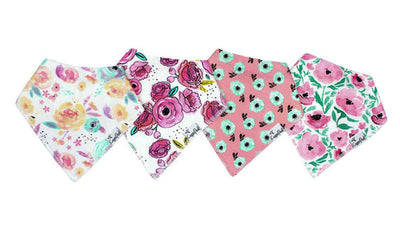 Copper Pearl Bandana Bib Set: Bloom