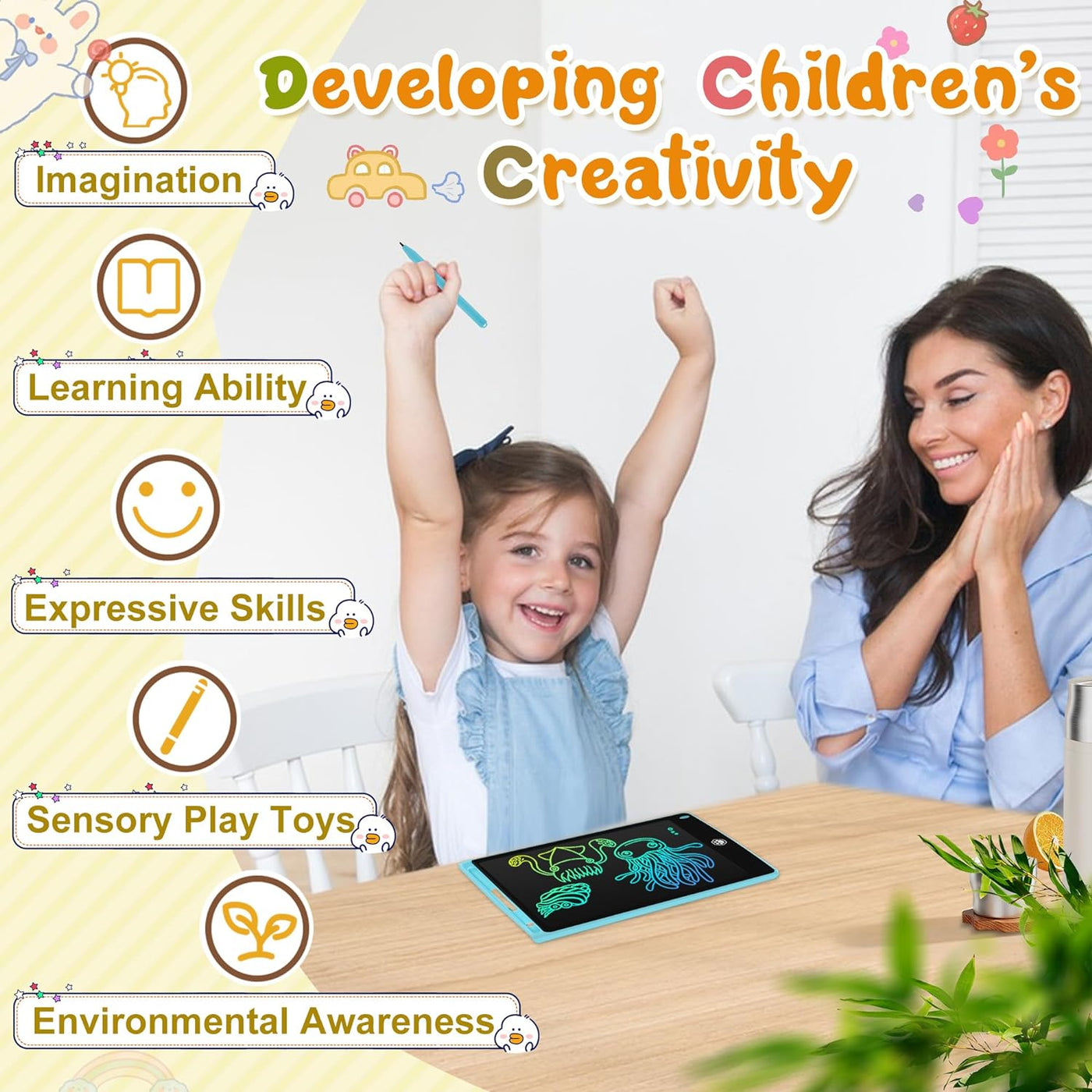 LCD Writing Doodle Drawing Tablet (8.5in)