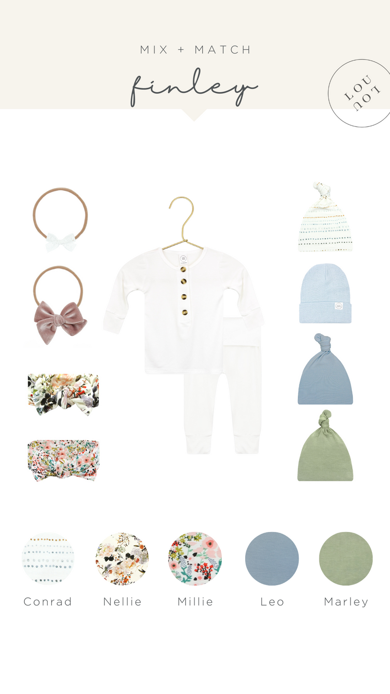 Lou Lou and Company Newborn Hat Bundle: Finley