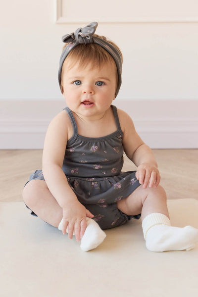 Jamie Kay Organic Cotton Meadow Singlet: Simone Lava