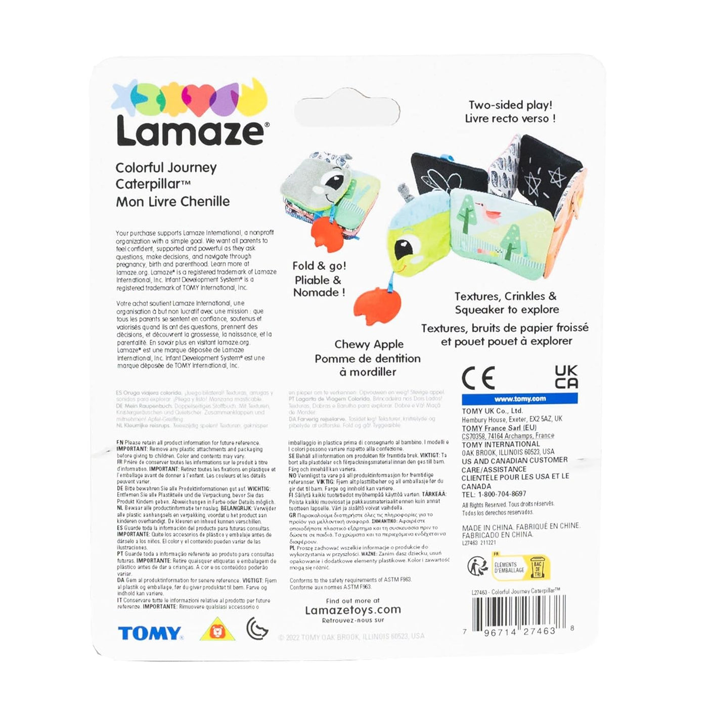 Fat Brain Toys: Lamaze Colorful Journey Caterpillar