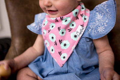 Copper Pearl Bandana Bib Set: Bloom