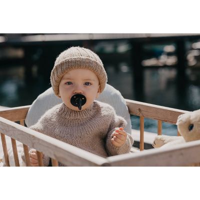 BIBS Pacifiers Classic Round 2 Pack: Black/White