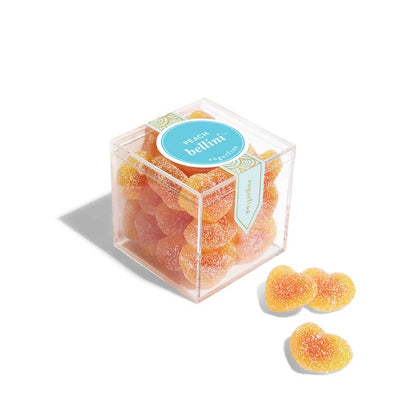 Sugarfina: Small Peach Bellini Gummy Hearts Cube