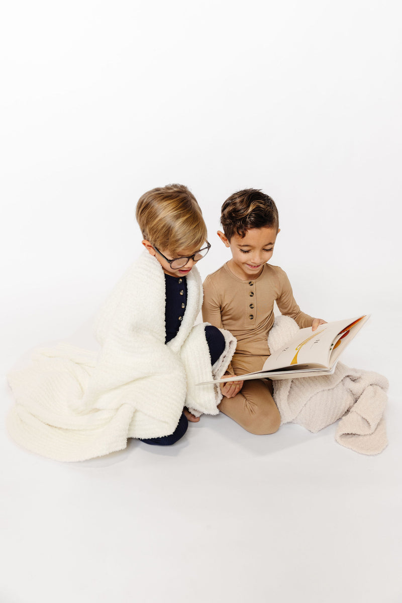 Lou Lou and Company Chenille Blanket: Dune