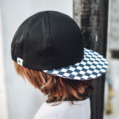 George Hats Trucker Hat: Black Check