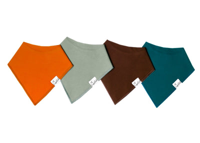 Copper Pearl Bandana Bib Set: Blaze