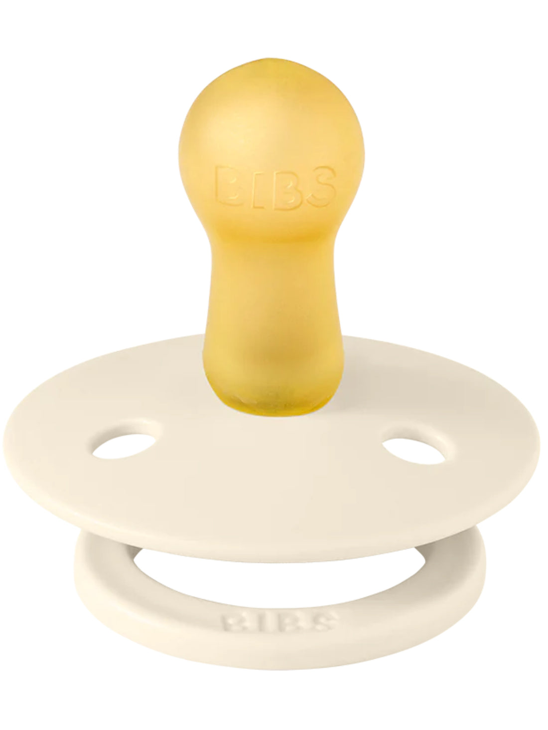 BIBS Pacifiers Classic Round 2 Pack: Ivory/Blush