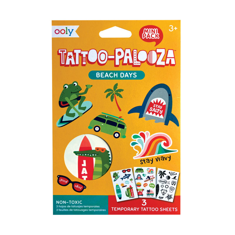 OOLY TattooPalooza Temporary Tattoos Mini Pack: Beach Days