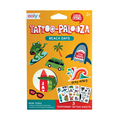 OOLY TattooPalooza Temporary Tattoos Mini Pack: Beach Days