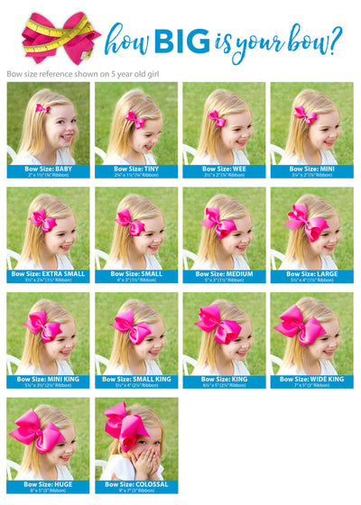 Wee Ones Classic Grosgrain Hair Bow: Light Orchid