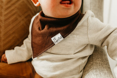 Copper Pearl Bandana Bib Set: Blaze