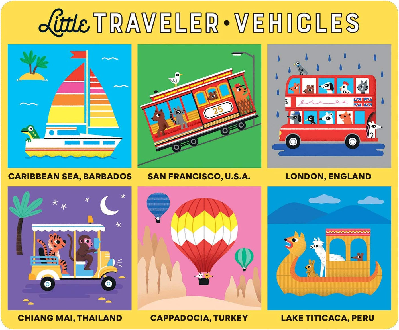 Mudpuppy Matching Game: Little Traveler Bingo