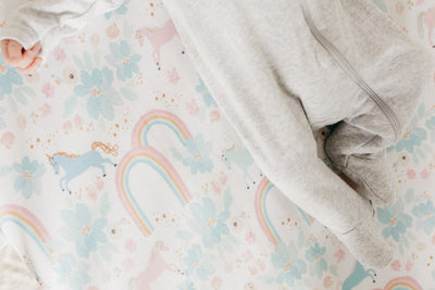 Copper Pearl Fitted Crib Sheet: Whimsy