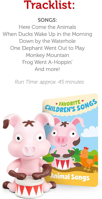 Tonies Audio Play Character: Favorite Children's Songs - Animal Songs