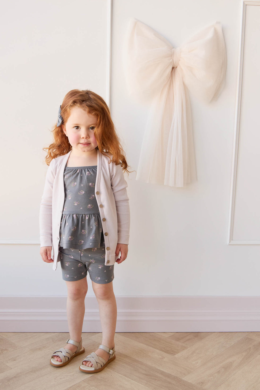 Jamie Kay Organic Cotton Meadow Singlet: Simone Lava