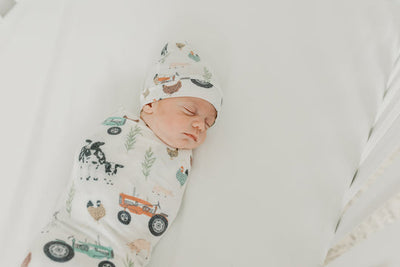 Copper Pearl Swaddle Blanket: Jo