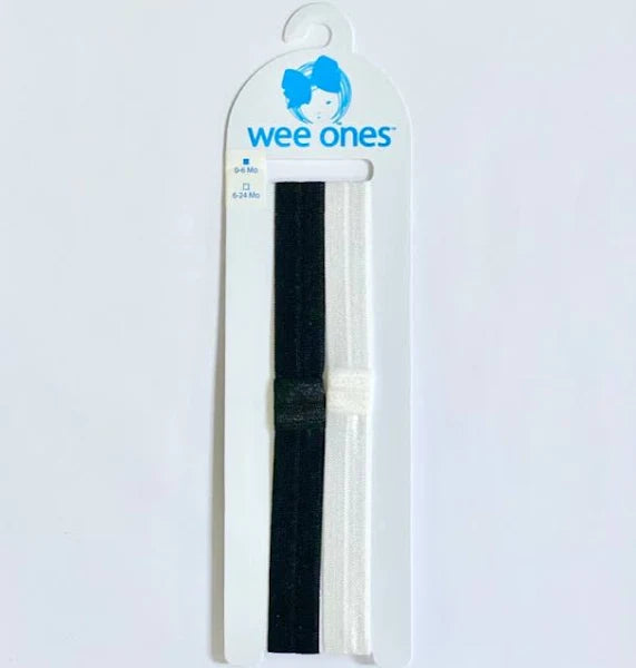 Wee Ones Add-a-Bow Two Pack: White and Black