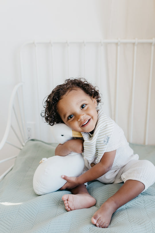 Copper Pearl Bandana Bib Set: Rex