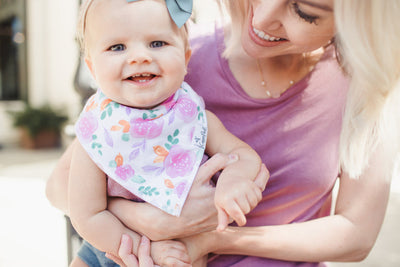 Copper Pearl Bandana Bib Set: Summer