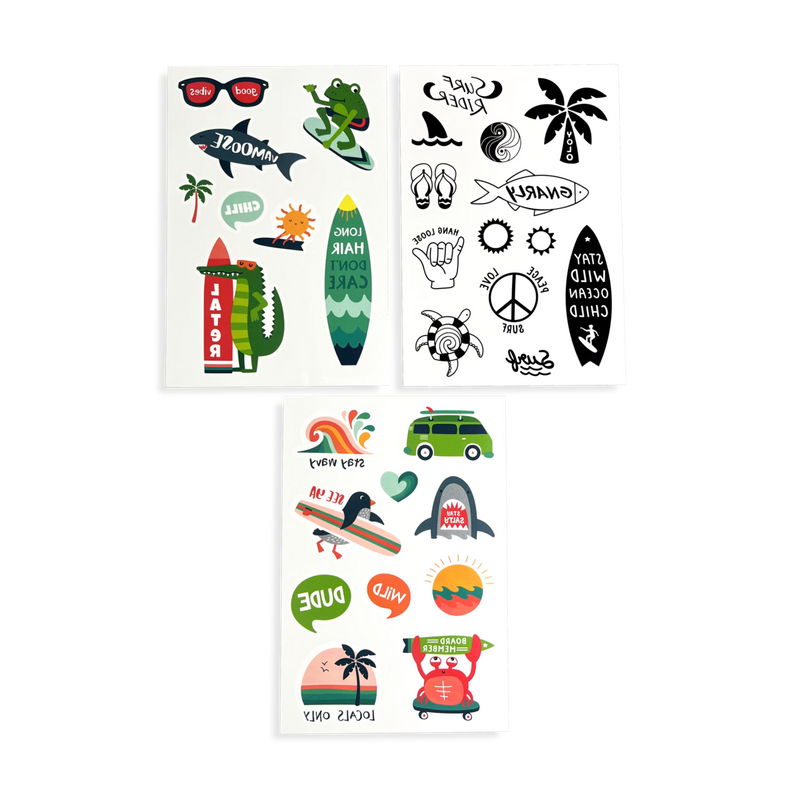 OOLY TattooPalooza Temporary Tattoos Mini Pack: Beach Days