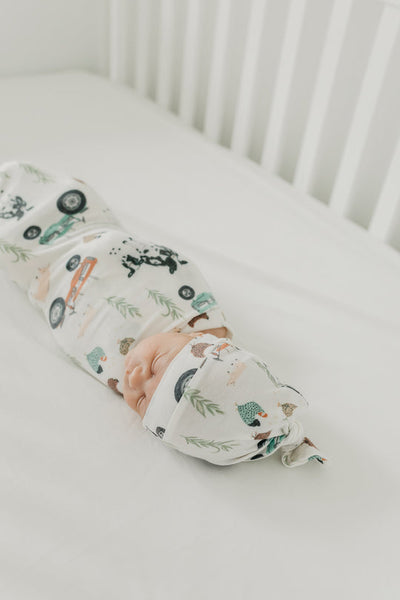 Copper Pearl Swaddle Blanket: Jo